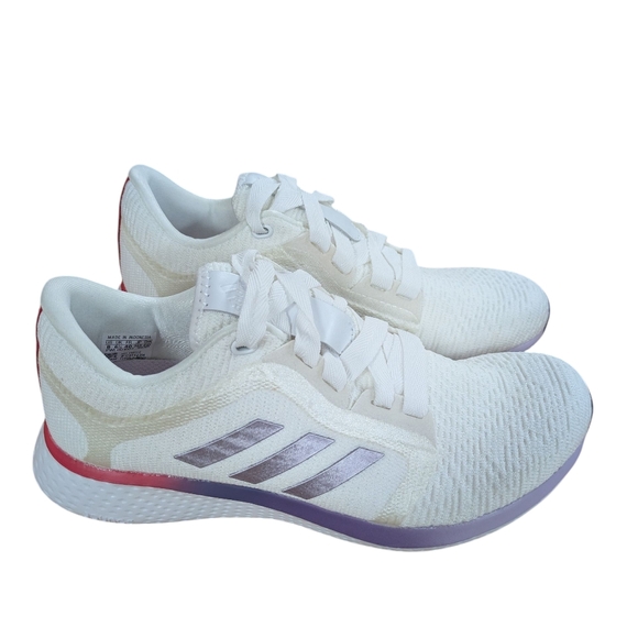 Adidas Edge Lux 4 White Ombre Running Shoes Sneakers Size 8 - Picture 2 of 11
